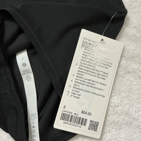 Lululemon align short 2” size 8 - Picture 3 of 4
